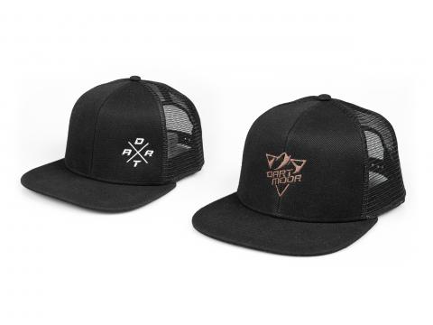 Czapka z daszkiem Dartmoor, trucker, czarna z logo Dartmoor