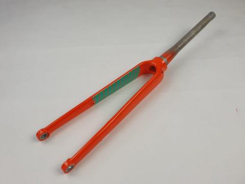 Widelec gravel/przełaj 1-1/8'-1.5", pomarańczowy, Flat Mount outlet